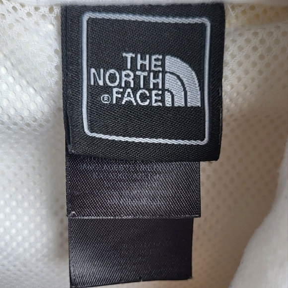 North Face Hyvent Hooded White Rain Jacket Windbreaker - Picture 6 of 15